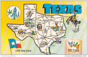 Map Of Texas The Lone Star State