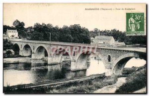 Old Postcard Andouille Bridge Rochefort