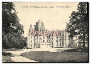 Old Postcard Chateau Fontaine Henry Calvados