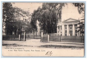 1907 New Haven Hospital New Haven Connecticut CT Posted Antique Postcard 