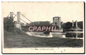 Old Postcard Sea Bridge over the Loire