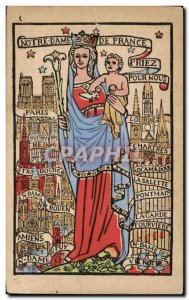 Old Postcard Notre Dame De Lourdes France Pray For Us