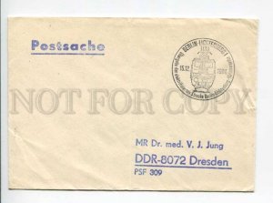 292830 EAST GERMANY GDR 1984 Berlin-Lichtenberg Metro electric train postmark  