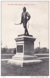 HARTFORD, Connecticut, PU-1910; Knowlton Monument