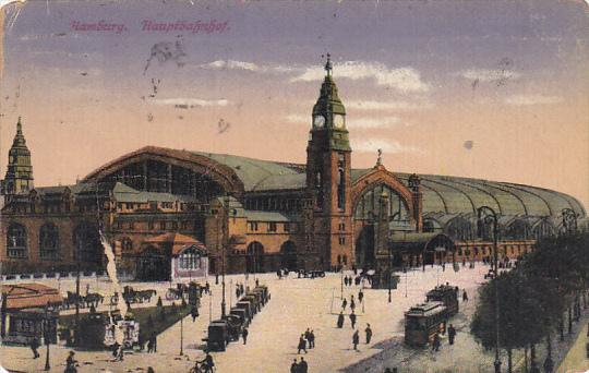 Germany Hamburg Hauptbahnhof 1921