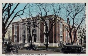 Wisconsin Green Bay Columbus Community Club Building Curteich