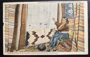 Mint USA PPC Picture Postcard Native American Navajo Indian Weaving Blanket