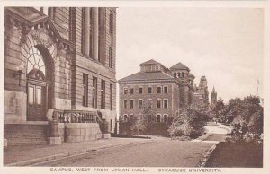 New York Syracuse Campus West From Lyman Hall Syracuse University Albertype