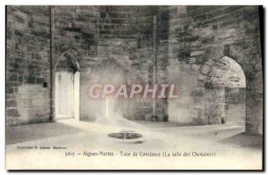 Old Postcard Tour De Constance Aigues Mortes The Knights Hall