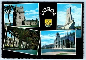 LISBOA Multiview Views of Belem LISBON Portugal 4x6 Postcard