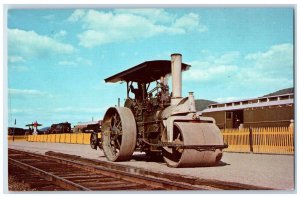 c1960 Steamtown USA Steam Powdered Road Roller Bellows Falls Vermont VT Postcard 