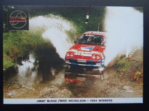 Isle of Man JIMMY McRAE / MIKE NICHOLSON 1984 WINNER Manx Rally c1980's Postcard