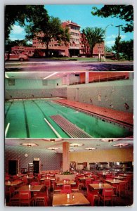 La Grange Illinois~West Suburban YMCA Scenes~Interior Pool~Dining Room~1950s PC