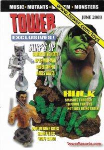 Tower Records Exclusive Toys June 2003 Max Card Advertising 4 by 6 size