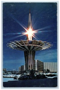 c1960 Oral Roberts University Prayer Tower Heart Campus Tulsa Oklahoma Postcard