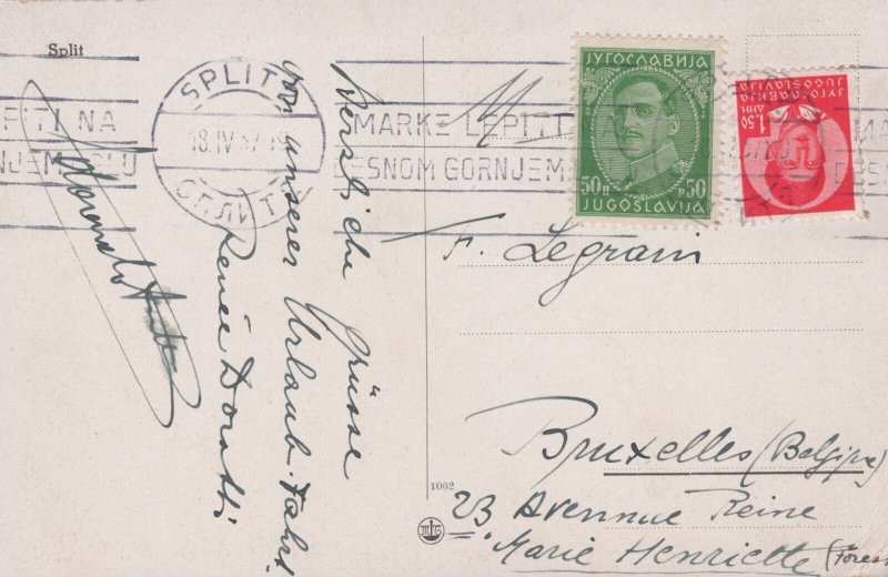 Croatia Split Vintage Postcard 09.87