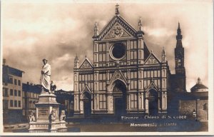 Italy Florence Firenze Portico Degli Uffizi Vintage RPPC C206