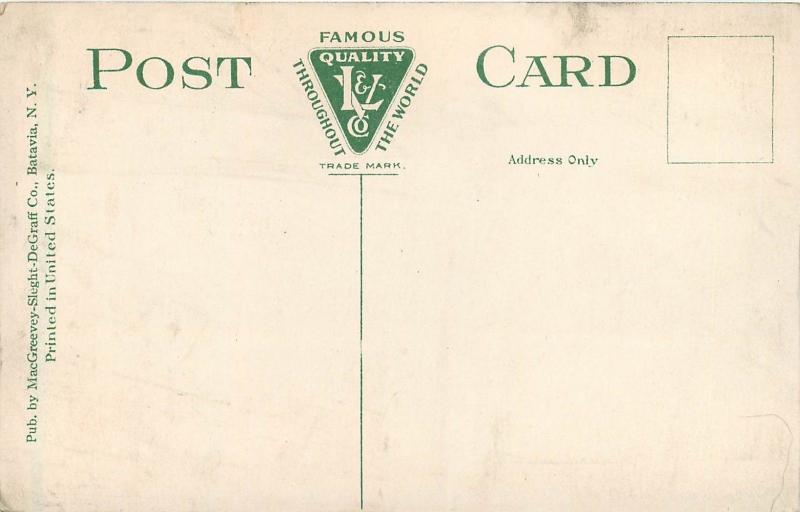 c1910 Printed Postcard; Holland Club, Batavia NY Genesee County unposted