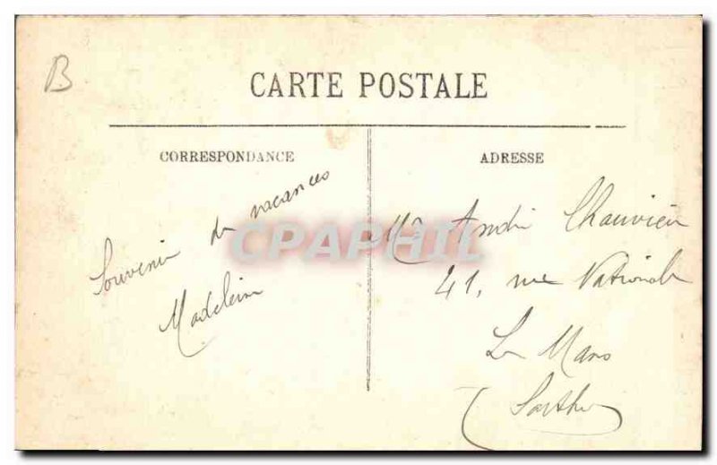 Old Postcard Chantilly Entree du Chateau