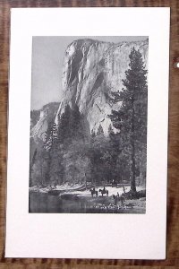 1939 YOSEMITE THE AHWAHNEE MENU ANSEL ADAMS EL CAPITAN AUG 13 LUNHEON Z2882