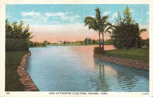 Postcard Lake at Country Park Havana Cuba