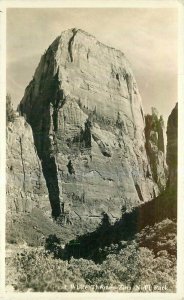 Utah Zion National Great White Throne RPPC Photo Postcard 22-2834