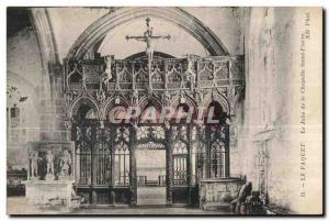 Old Postcard Le Faouet The Jube In Chapel of Saint Fiacre