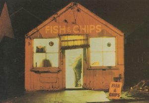 Welsh Fish & Chip Food Shop Chalet Rare 1980s Postcard