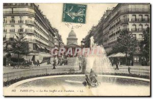 Old Postcard Paris La Rue Soufflot and the Pantheon