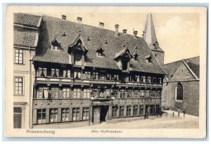 1913 Entrance to Old Hofbräuhaus Braunschweig Germany Antique Posted Postcard