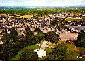 France Saint Mere Eglise Vue aerienne centre ville