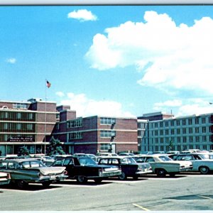 c1960s Waterloo IA Schoitz Memorial Hospital Chrome Postcard Just Demolished A61