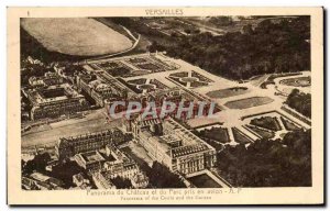 Old Postcard Versailles Panorama Du Chateau And The park took By Plane