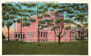 Vintage Postcard 1920's New Surgical Annex-Arnot Ogden Memorial Hospital NY