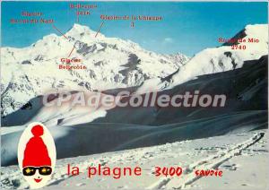 Postcard Modern Plagne Bellecote 1900 m (Savoie) La Plagne Bellecote Massif o...