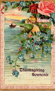 Thanksgiving Greetings With Roses 1908