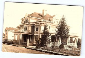 J F Case Residence Sumner Iowa Real Photo Postcard A897