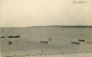 C-1910 Wareham Massachusetts Shoreline Boats RPPC real photo postcard 9267