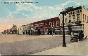 South Side of Square Centerville Iowa IA Frankel's UNUSED Postcard D88