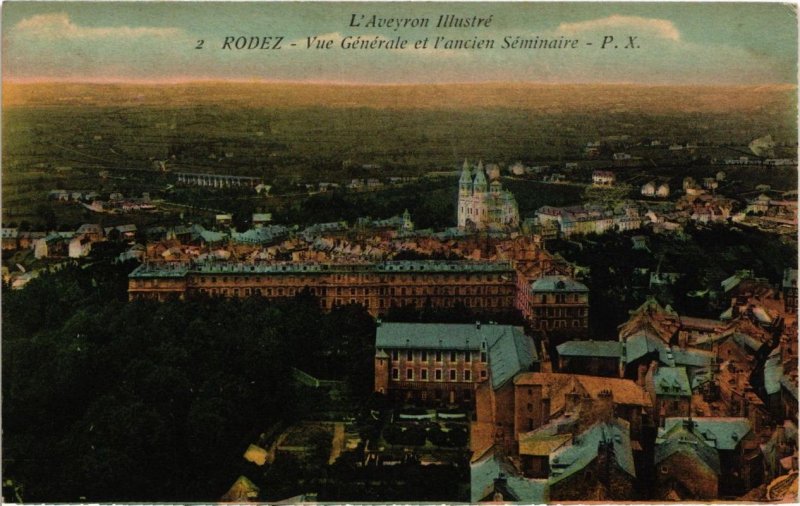 CPA RODEZ - Vue générale et l'Ancien Seminaire (109610)