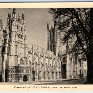 c1910s Canterbury, England Cathedral Gothic Spires Towers South-West 522ft A359