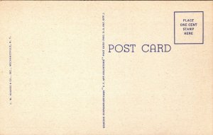 MA Pittsfield Massachusetts 1954 linen postcard POST OFFICE UNPOSTED 