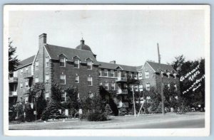 1952 RPPC MOUNT ROYAL QUEBEC CONNAUGHT APARTMENTS BRICK BUILDINGS PHOTO POSTCARD 