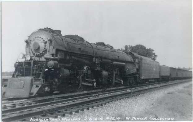 RPPC Norfolk & Western Railroad #1219, 2-8-8-4 Steam Locomotive, Kodak Paper RP