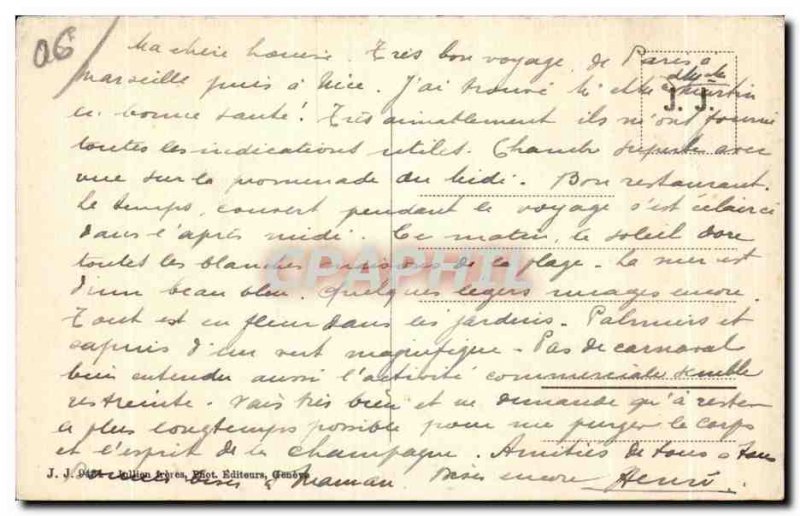 Old Postcard Nice Gardens and Casino