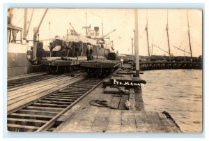 Early Harbor View Manati Cuba Real Photo RPPC Postcard (M24)