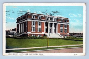 Nolan County Courthouse Sweetwater Texas TX WB Postcard N13