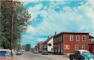 Canada, Quebec, Ayer's Cliff, Main Street, 1950s cars, UNIC No. 11714-B