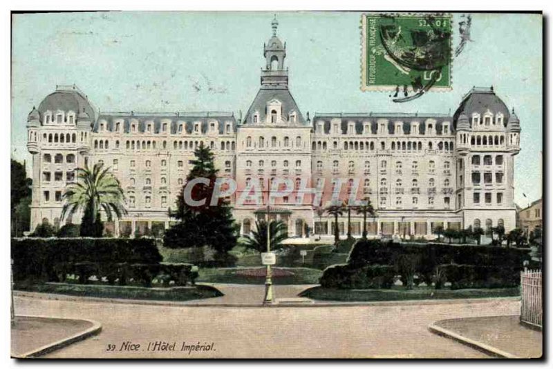 Postcard Old Nice Hotel Imperial