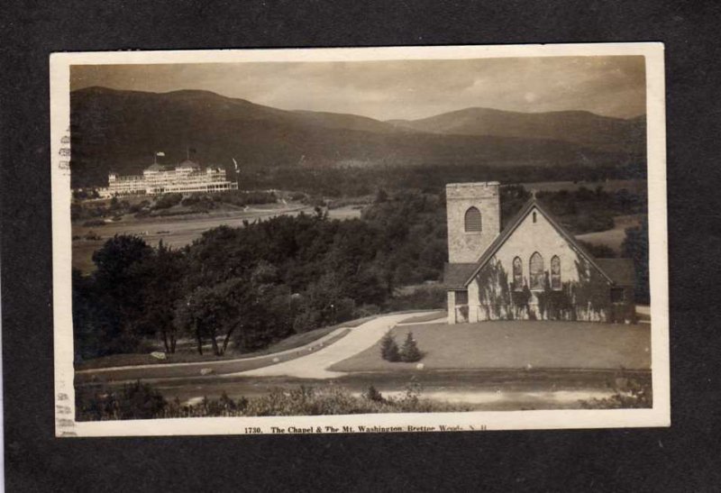 NH Mt Washington Bretton Woods Hotel New Hampshire Real Photo RPPC Postcard